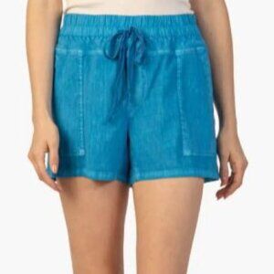 Kut from the Kloth Teal High Waist Shorts